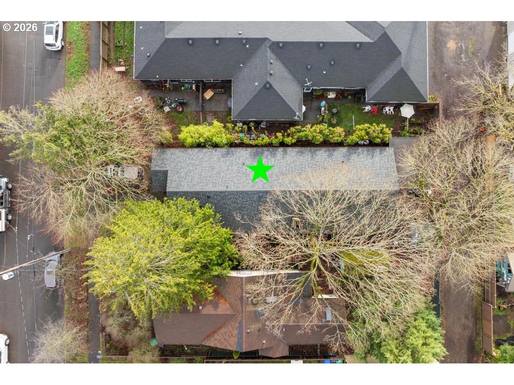 6421 Southeast 58th Avenue Portland, OR 97206 - Photo 9 of 14 an aerial view of a house with a garden and a yard