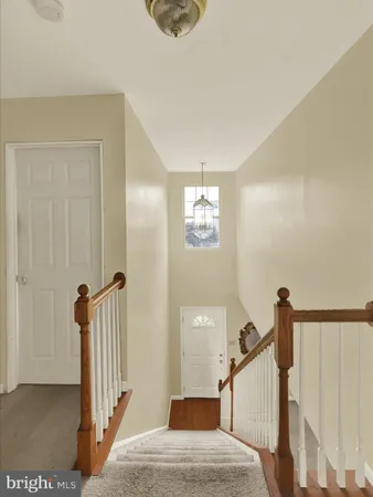 a view of a livingroom with a staircase