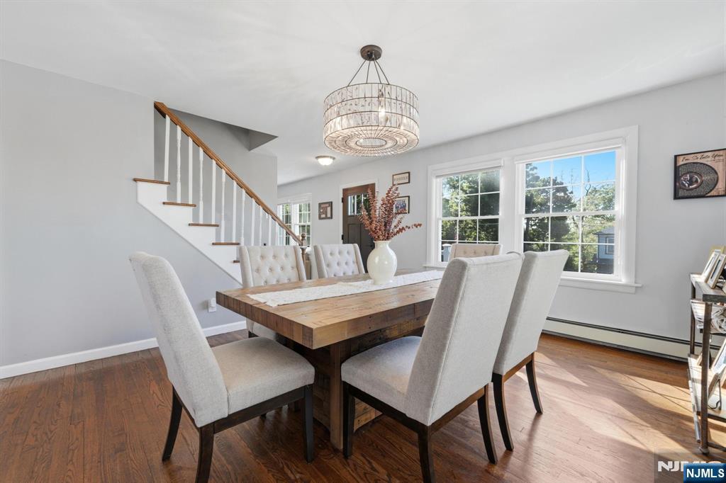 44 Alpine Place Kearny, NJ 07032 - Photo 21 of 50 a view of a dining room with furniture window and wooden floor