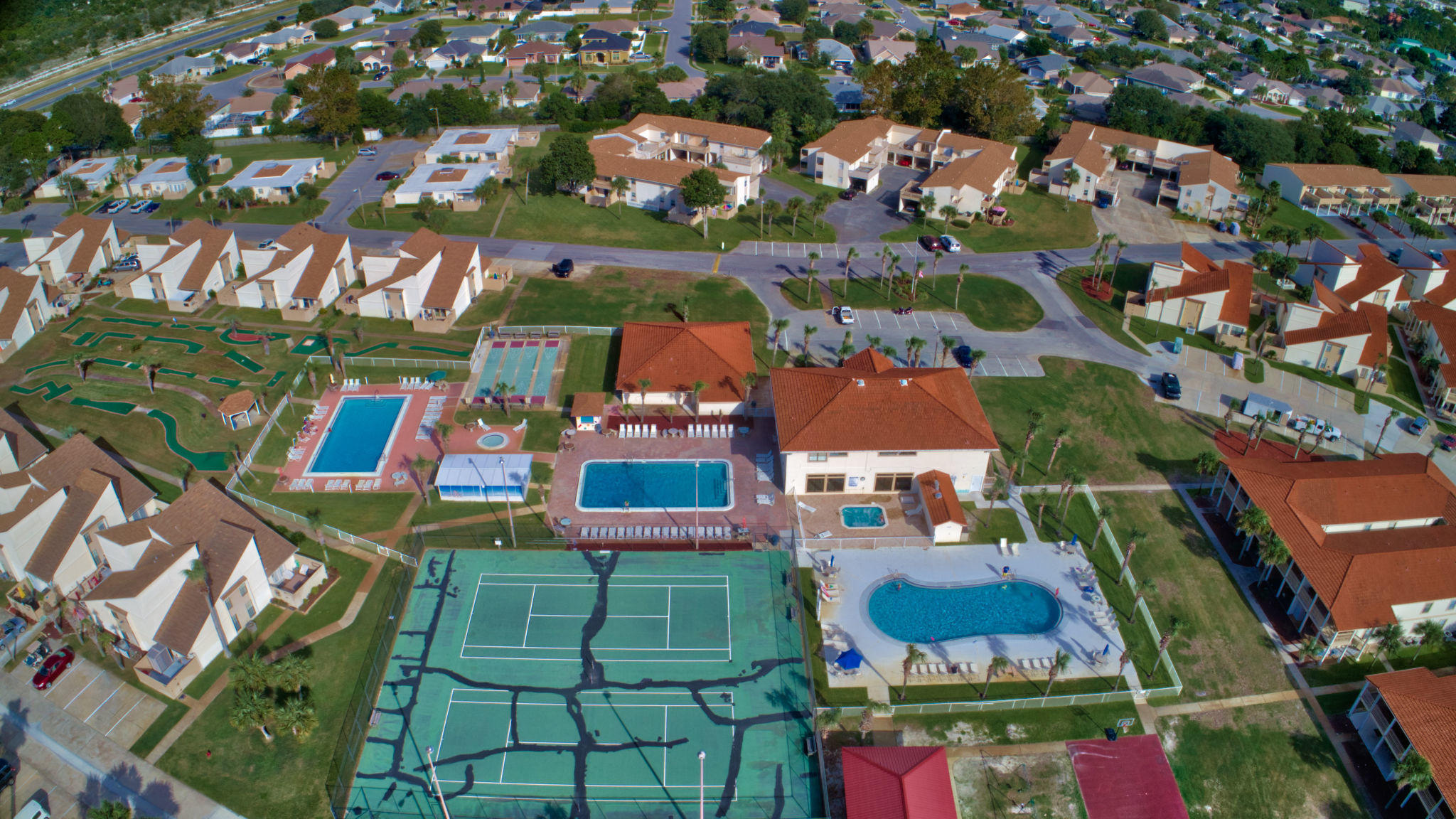 17462 Front Beach Road, Unit 77H Panama City Beach, FL 32413 - Photo 25 of 28 an aerial view of multiple house