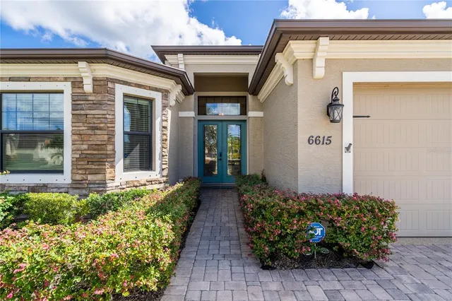 a front view of a house