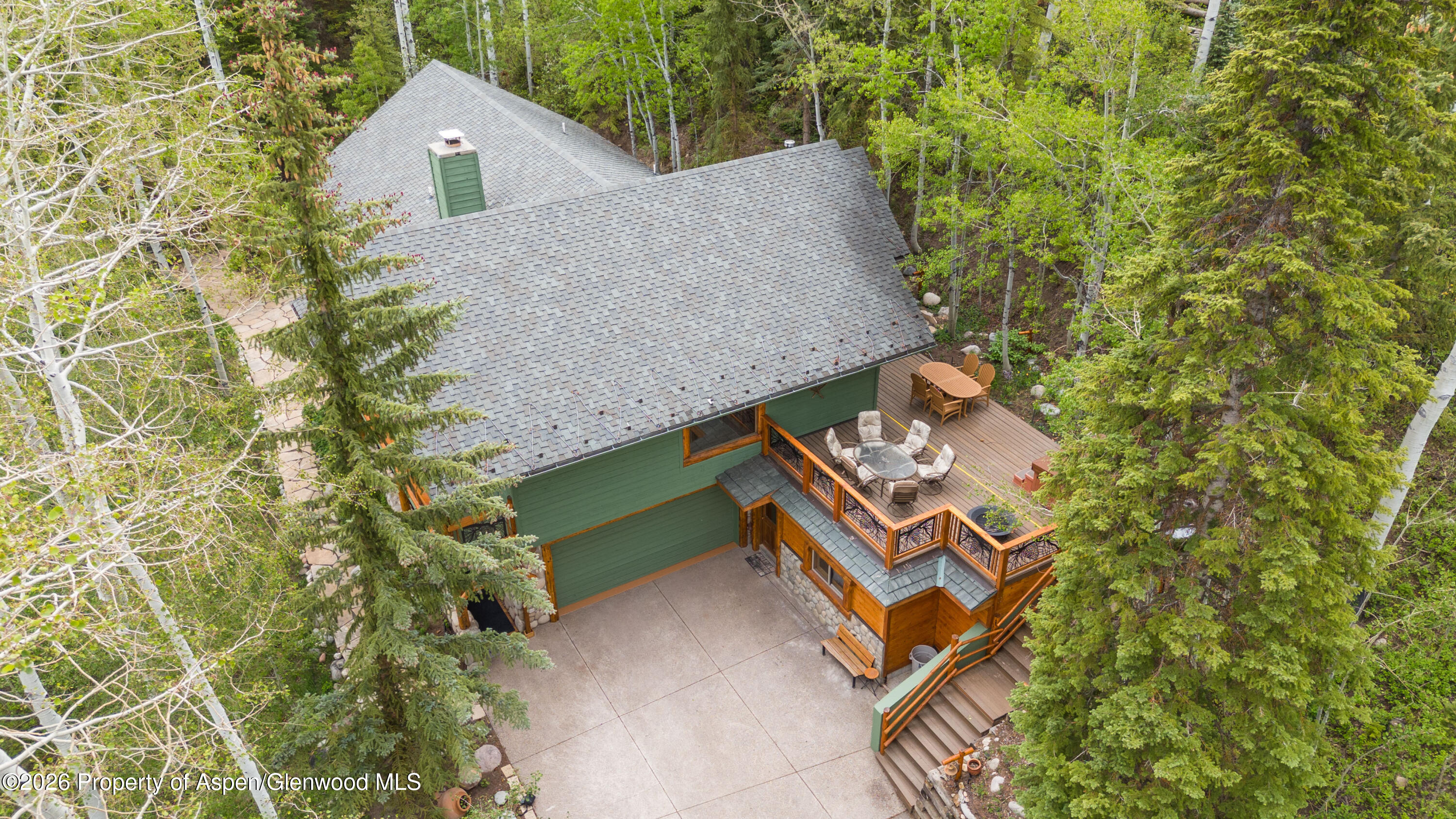 818 Faraway Road Snowmass Village, CO 81615 - Photo 28 of 30 Exterior View of Outdoor Dining Deck