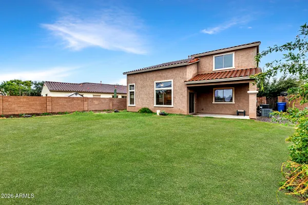 a front view of house with yard