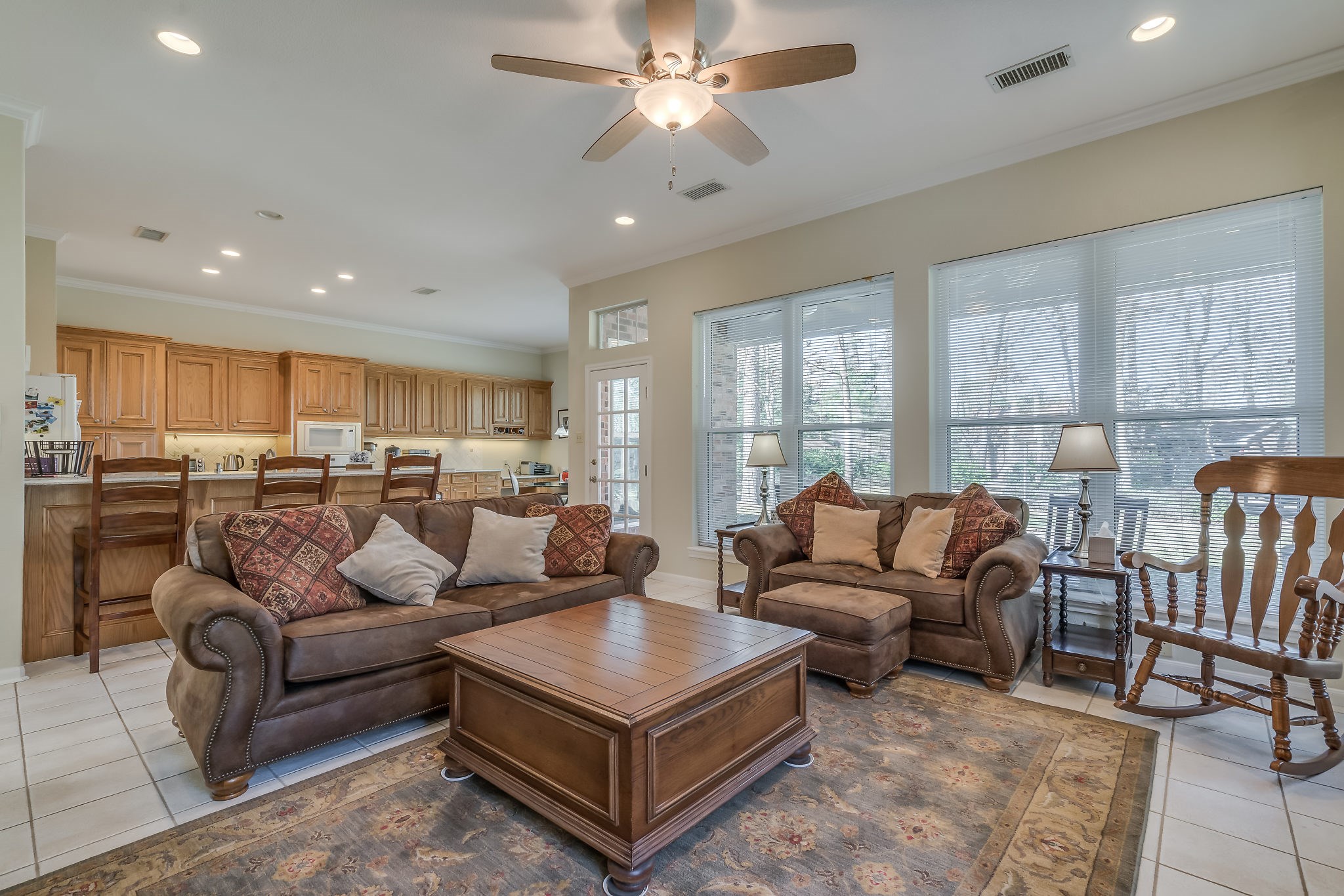 2500 Centerline Road Conroe, TX 77384 - Photo 10 of 28 a living room with furniture kitchen view and a large window
