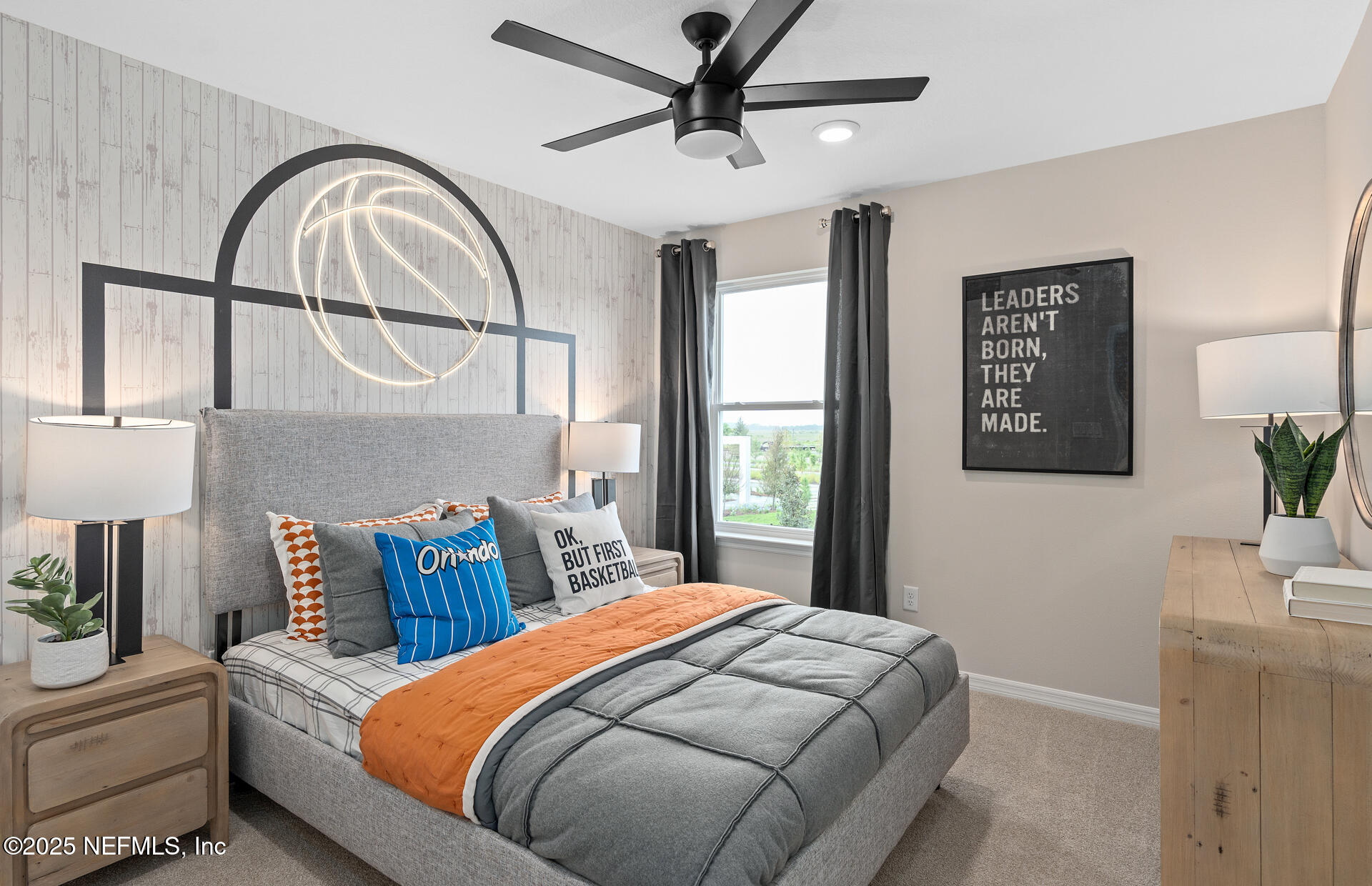 488 Peppervine Way Yulee, FL 32097 - Photo 15 of 17 a bedroom with a bed and a large window