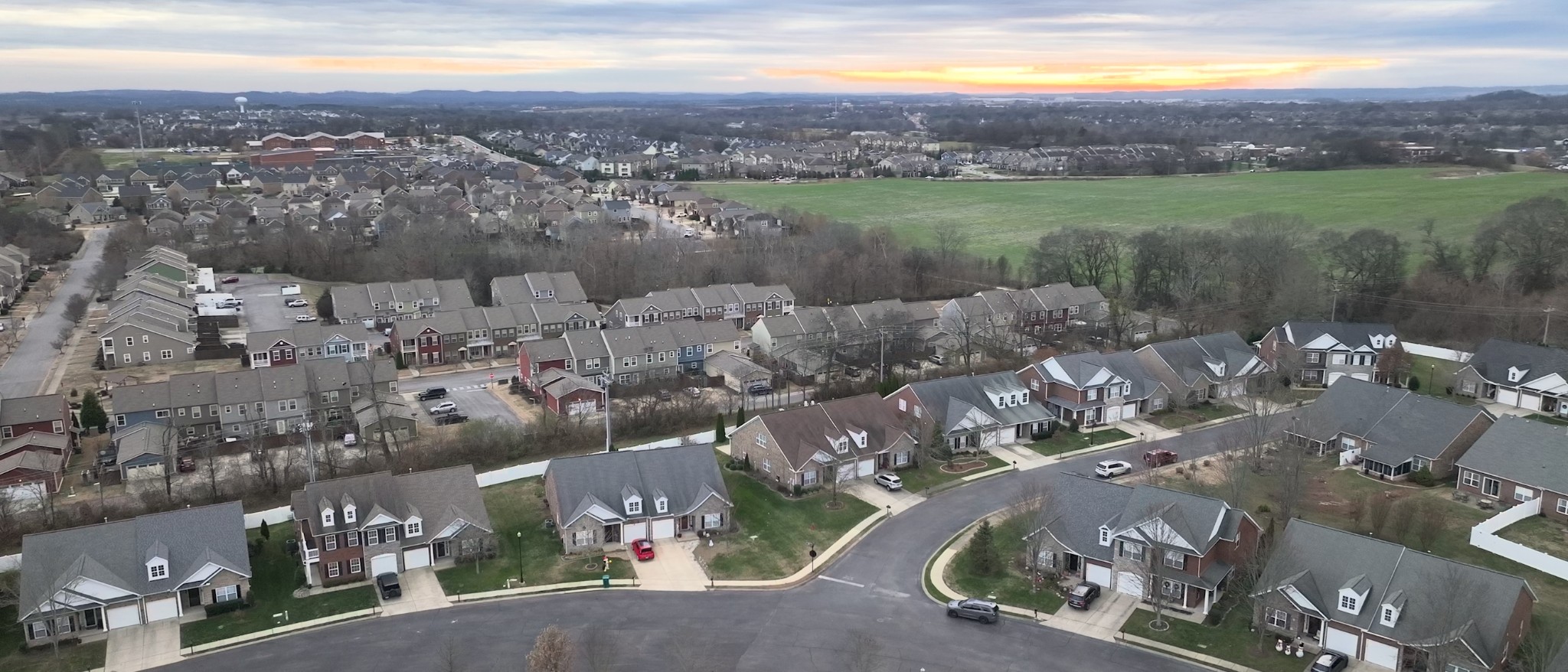 1098 Misty Morn Circle Spring Hill, TN 37174 - Photo 22 of 23 an aerial view of a house with a lake view