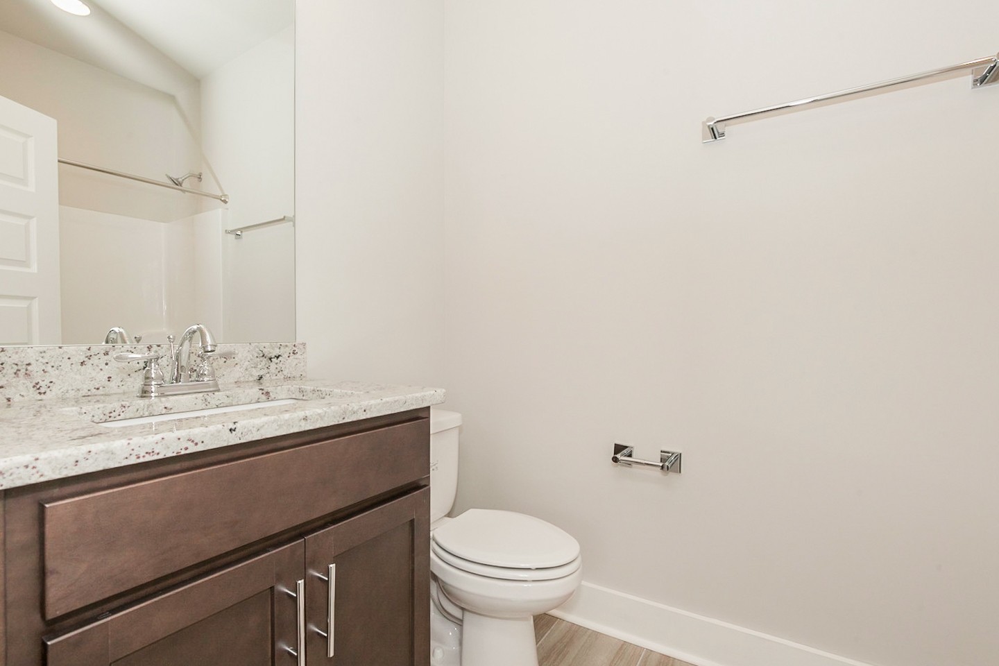 703 Cottage Park Drive Nashville, TN 37207 - Photo 11 of 15 a bathroom with a granite countertop sink toilet and a mirror