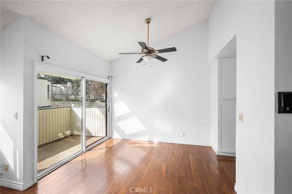 10475 Newhome Avenue, Unit 6 Sunland, CA 91040 - Photo 11 of 28 a view of empty room with wooden floor and fan