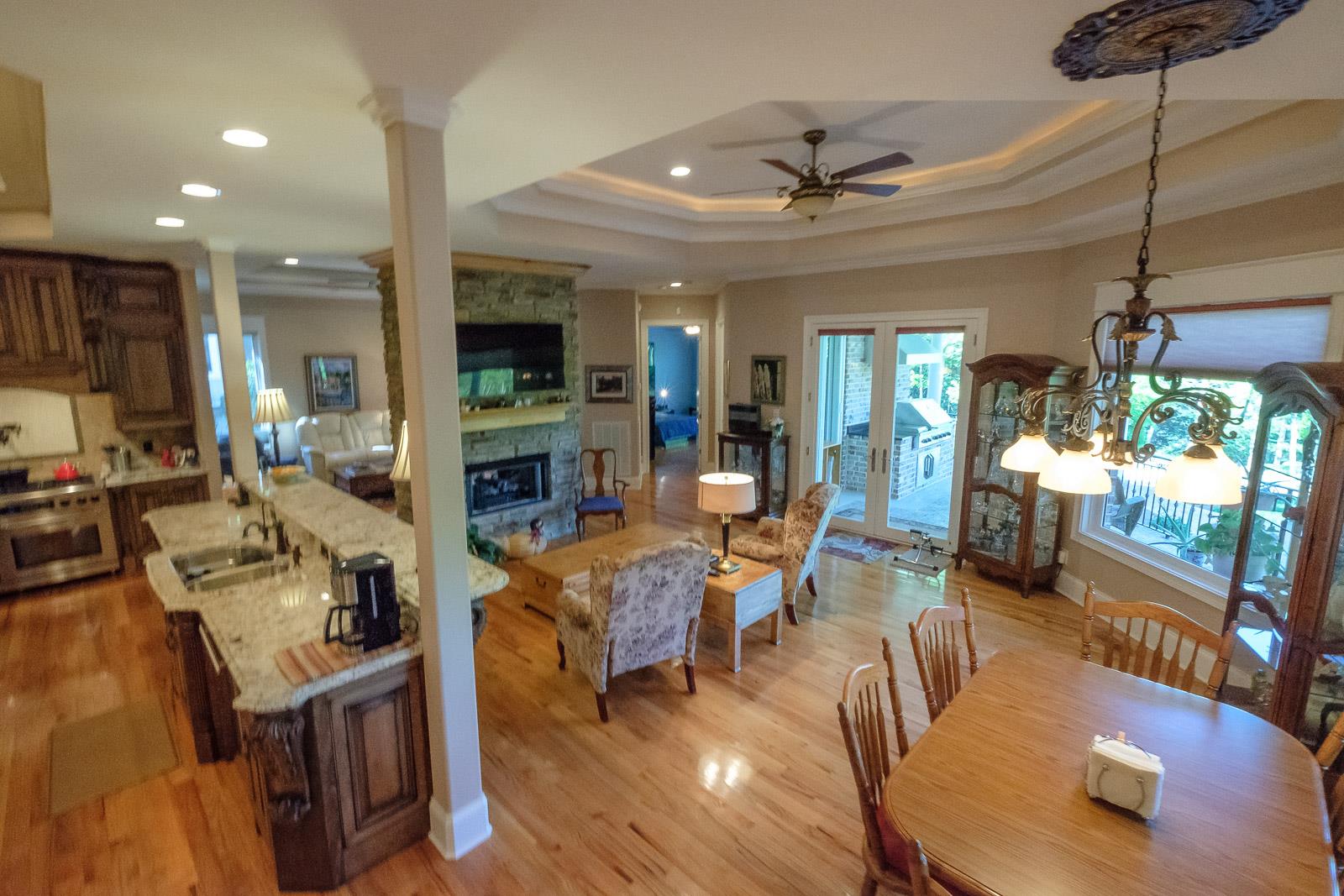 247 Canoe Branch Road Lebanon, TN 37087 - Photo 14 of 30 a living room with furniture kitchen view and a wooden floor