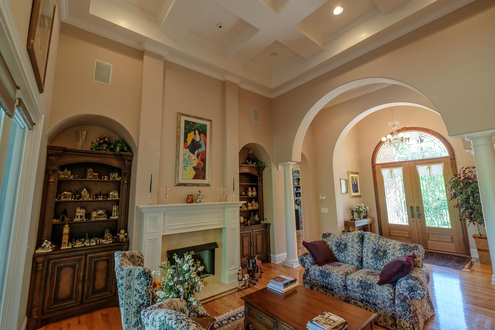 247 Canoe Branch Road Lebanon, TN 37087 - Photo 2 of 30 a living room with furniture a fireplace and a large window