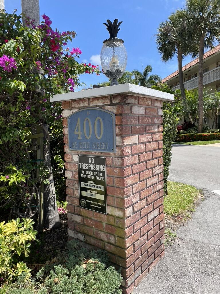 400 Northeast 20th Street, Unit B304 Boca Raton, FL 33431 - Photo 3 of 26 COMMUNITY ENTRACE