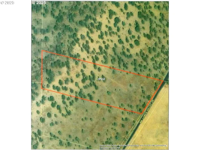 a view of a yard and mountain