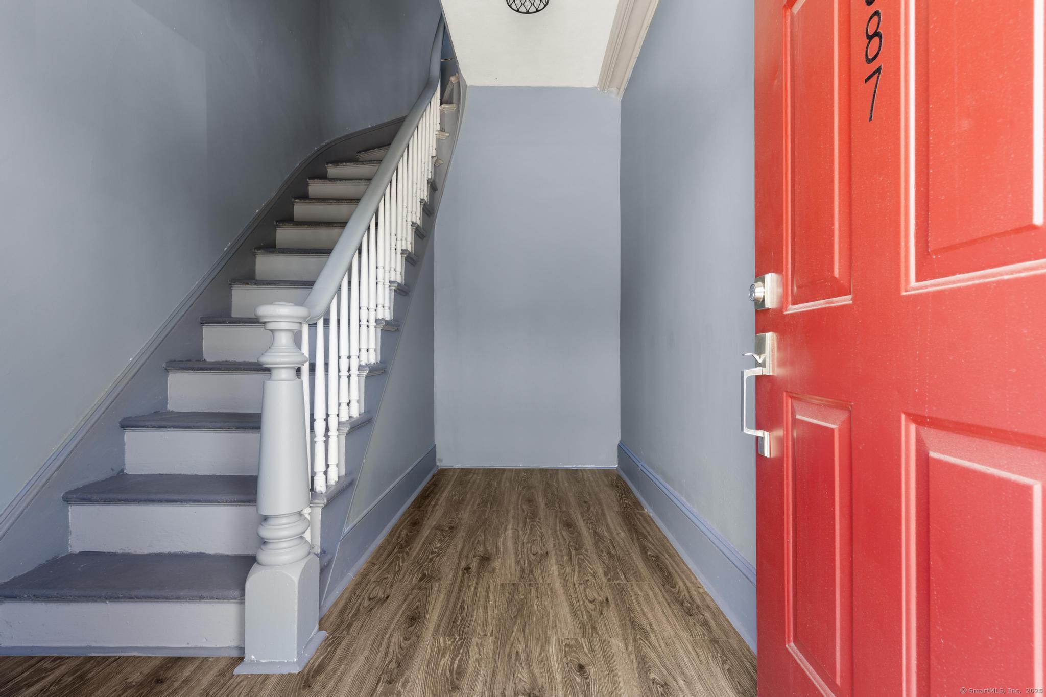 387 Nichols Street, Unit 2 Bridgeport, CT 06608 - Photo 2 of 28 a view of entryway with wooden floor