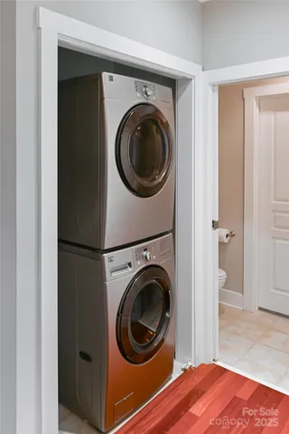 a view of a balcony with wooden floor