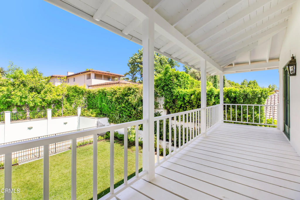 1184 Arden Road Pasadena, CA 91106 - Photo 34 of 62 a view of a balcony with wooden floor