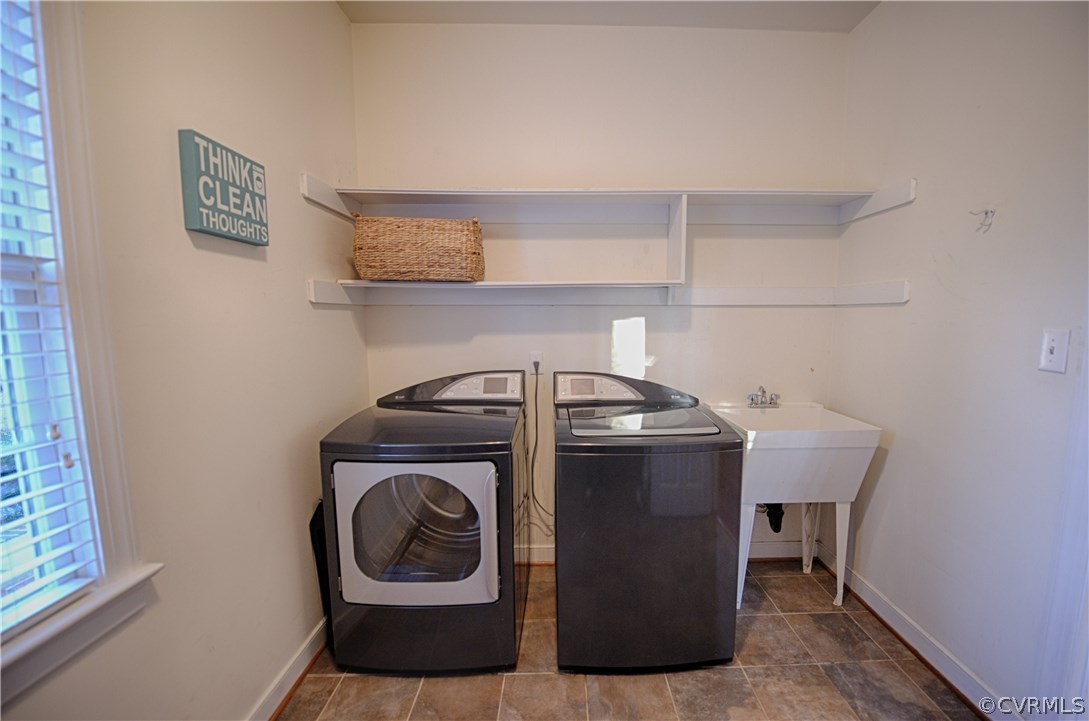 1781 Manakin Road Manakin-Sabot, VA 23103 - Photo 37 of 40 a utility room with dryer and washer