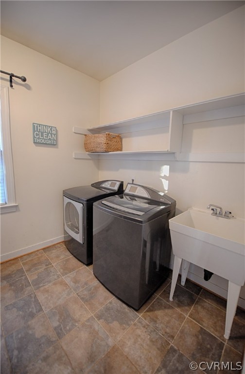 1781 Manakin Road Manakin-Sabot, VA 23103 - Photo 38 of 40 a utility room with stainless steel appliances washer and dryer