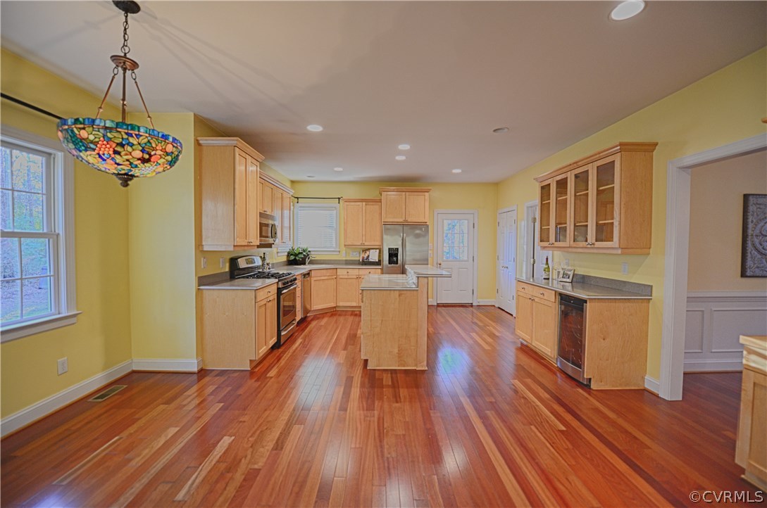 1781 Manakin Road Manakin-Sabot, VA 23103 - Photo 10 of 40 a view of a kitchen with granite countertop stainless steel appliances and wooden floor