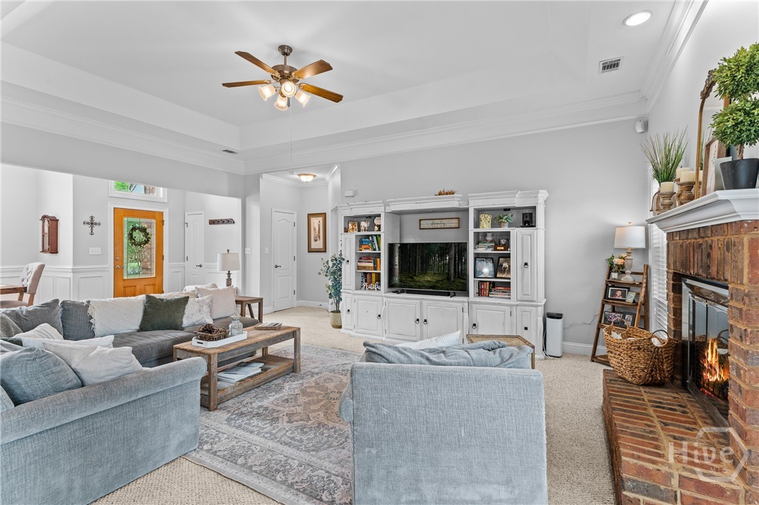 426 Peachtree Drive Rincon, GA 31326 - Photo 15 of 59 Living Room with fireplace