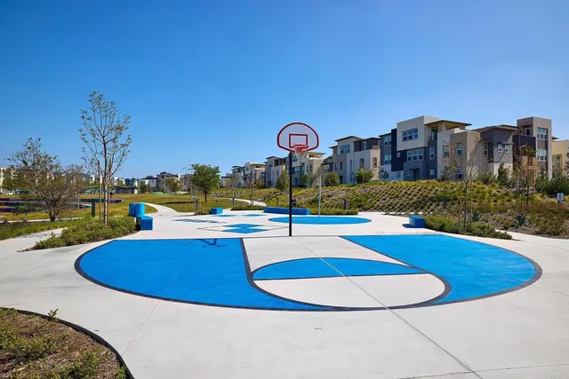a view of building with outdoor space