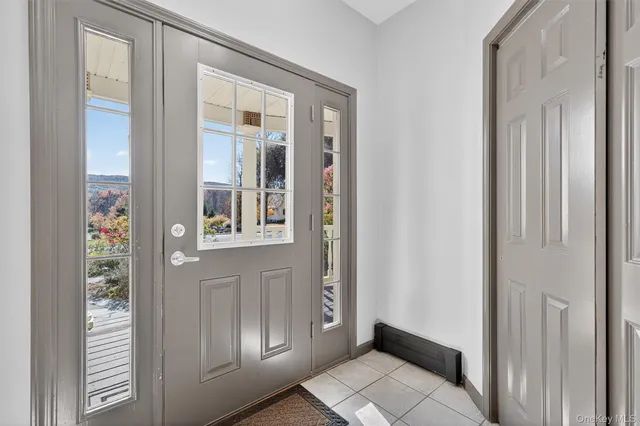 a view of front door