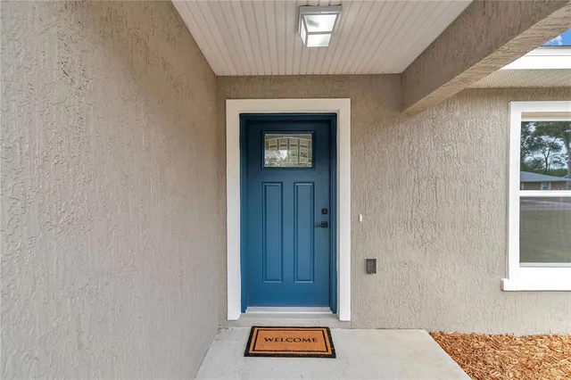 a view of an entryway door