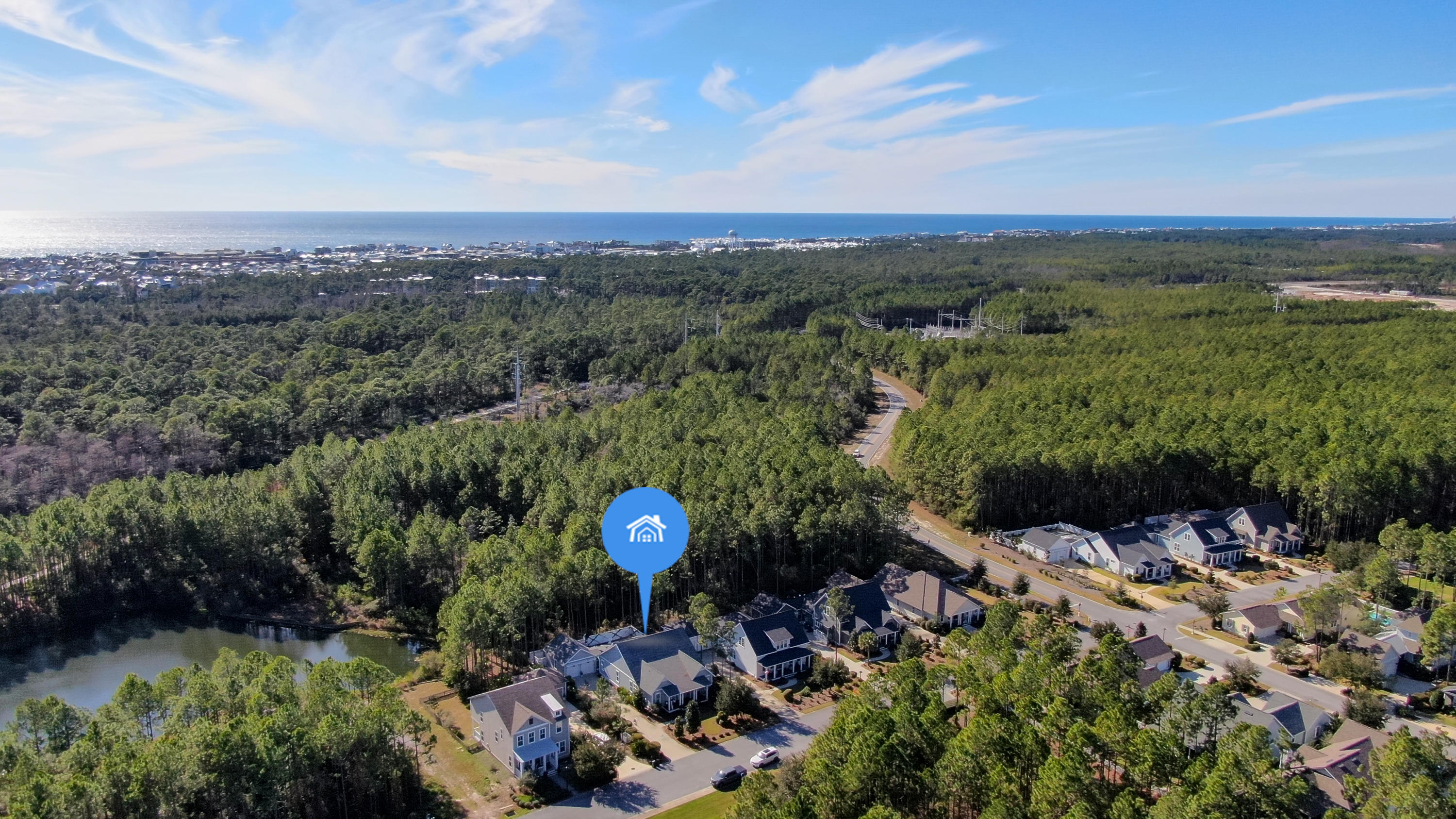 399 Medley Street Watersound, FL 32461 - Photo 28 of 30 a view of a city with lush green forest