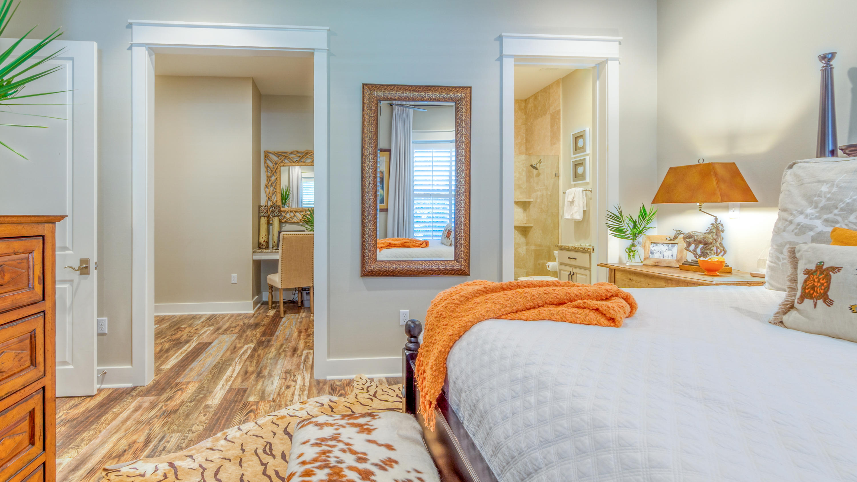 399 Medley Street Watersound, FL 32461 - Photo 6 of 30 a bed sitting in a bedroom next to a window