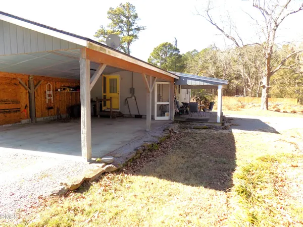 a view of a house with a patio