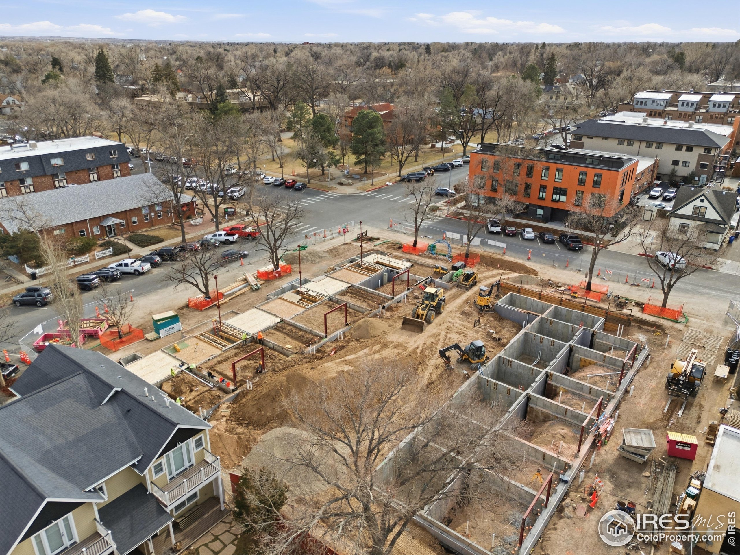 153 Mathews Street, Unit 113A Fort Collins, CO 80524 - Photo 18 of 29 an aerial view of a city