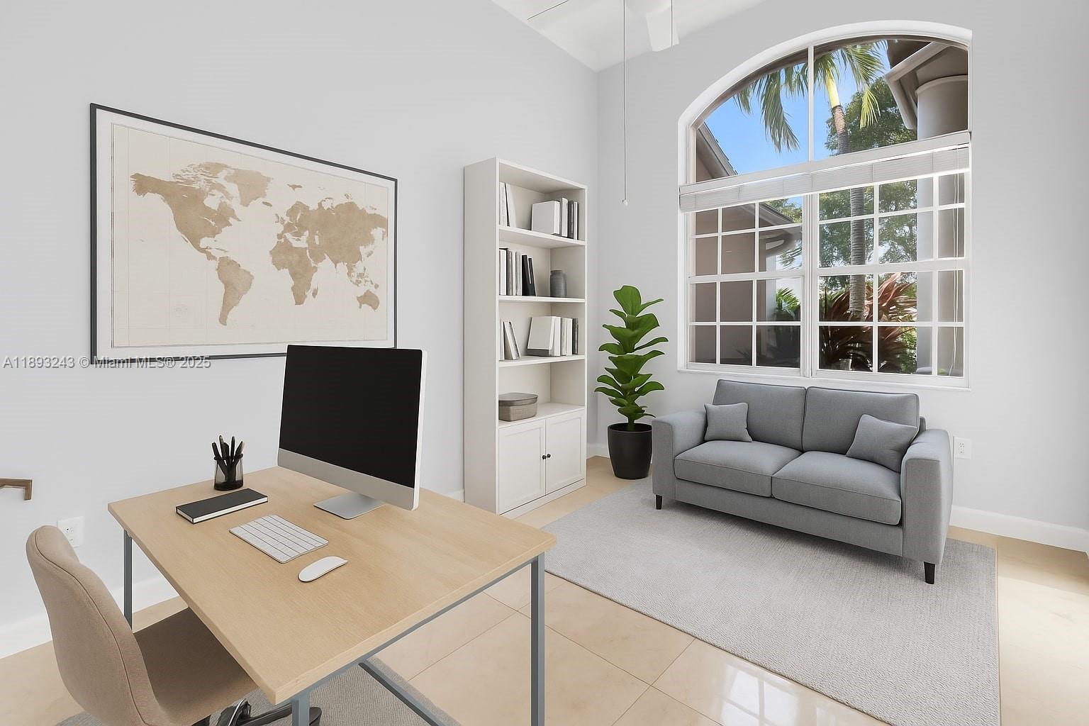 14032 Northwest 15th Street Pembroke Pines, FL 33028 - Photo 24 of 55 a living room with furniture and a flat screen tv