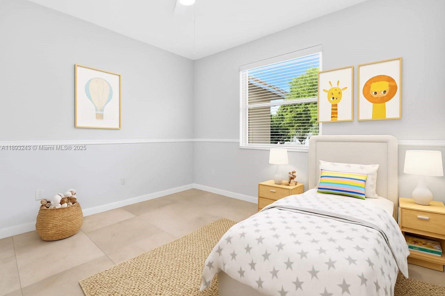 14032 Northwest 15th Street Pembroke Pines, FL 33028 - Photo 31 of 55 a bedroom with a bed and painting on the wall