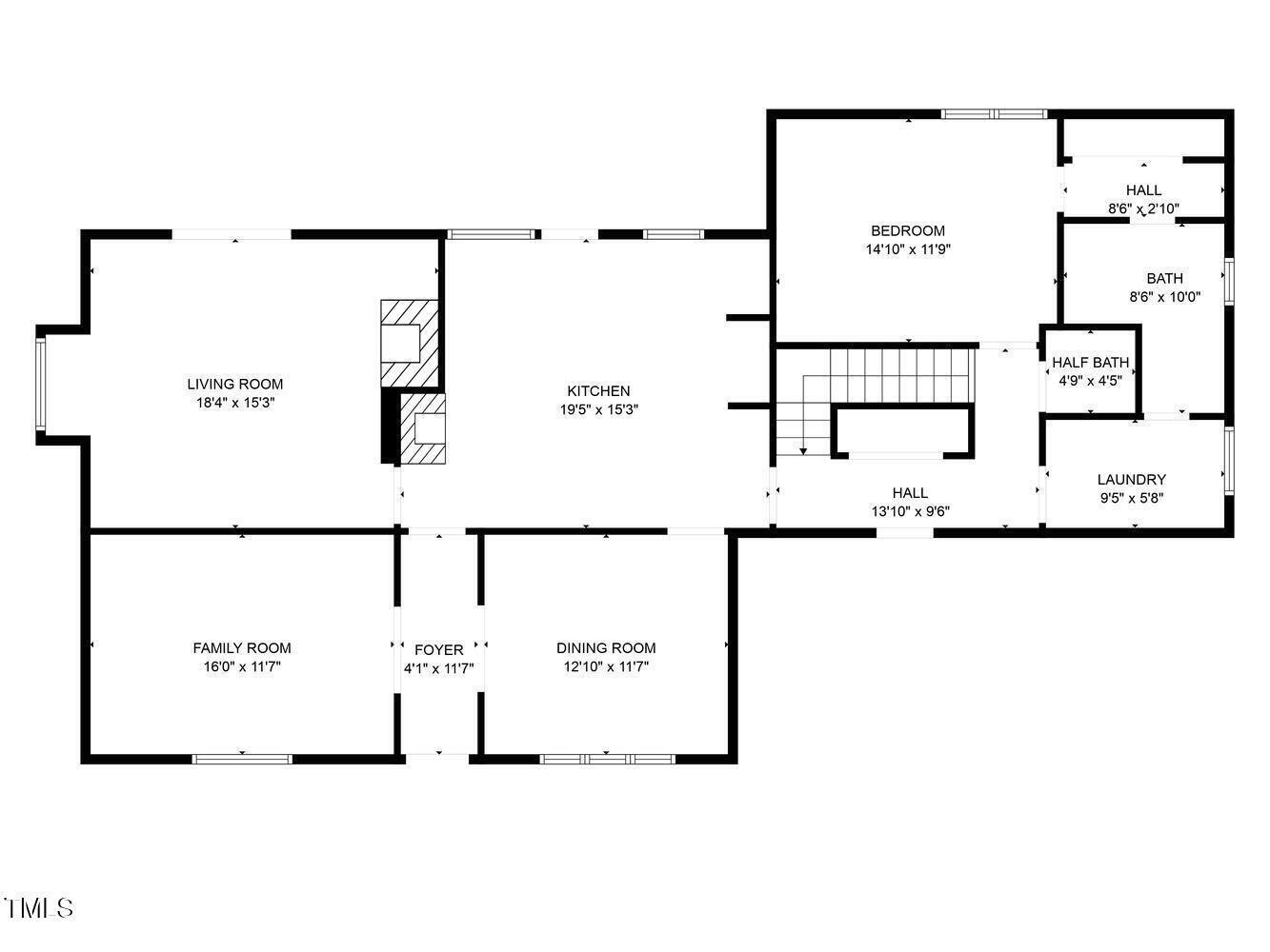 4272 Boyd Wright Road Burlington, NC 27215 - Photo 36 of 38 Main level floor plan