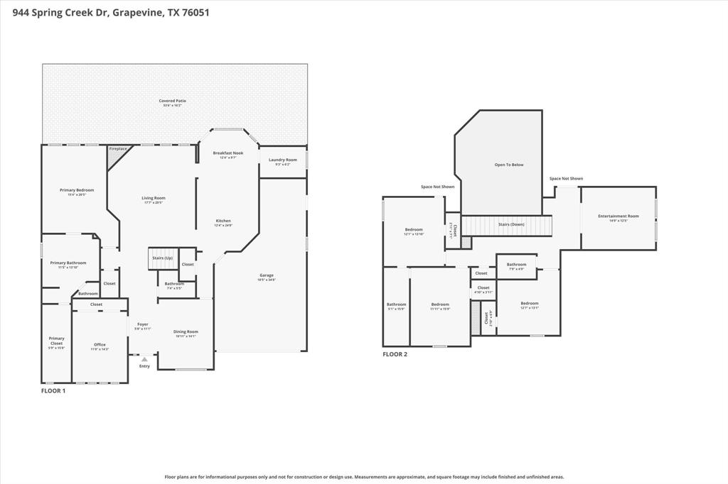 944 Spring Creek Drive Grapevine, TX 76051 - Photo 37 of 37 Awesome Floorplan