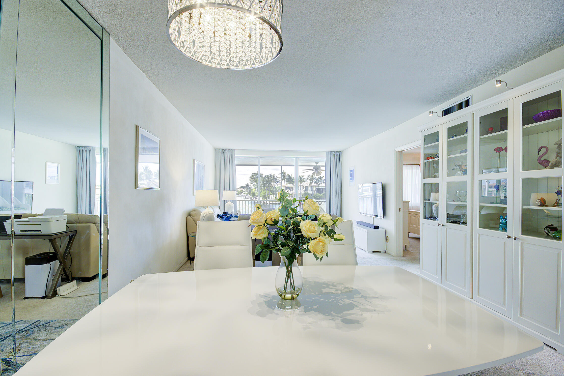 3100 South Ocean Boulevard, Unit 216 Highland Beach, FL 33487 - Photo 6 of 34 a view of kitchen with furniture and floor to ceiling window