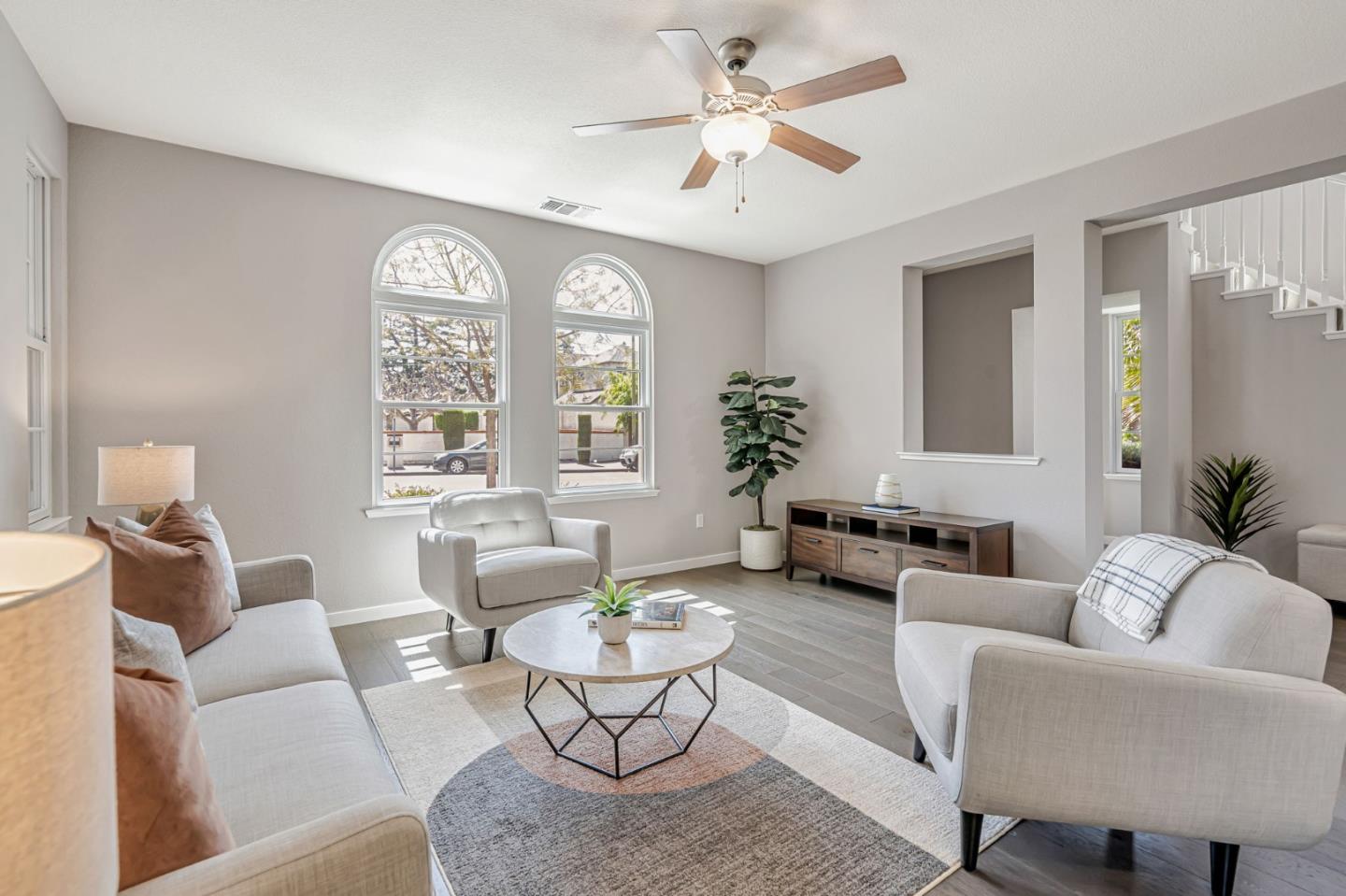 310 Villa Street Mountain View, CA 94041 - Photo 7 of 40 a living room with furniture a chandelier and a window