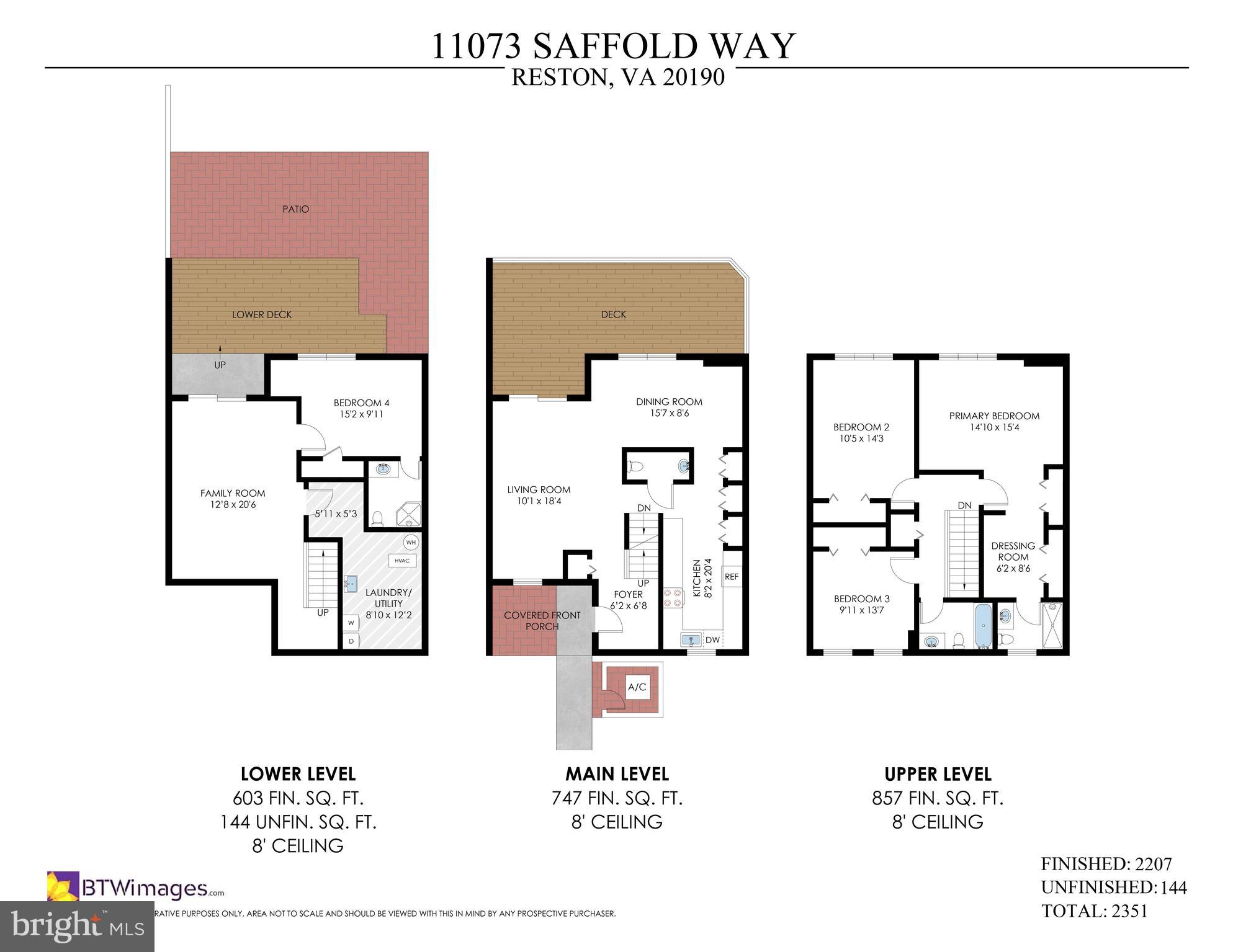 11073 Saffold Way Reston, VA 20190 - Photo 46 of 46 Floor Plan