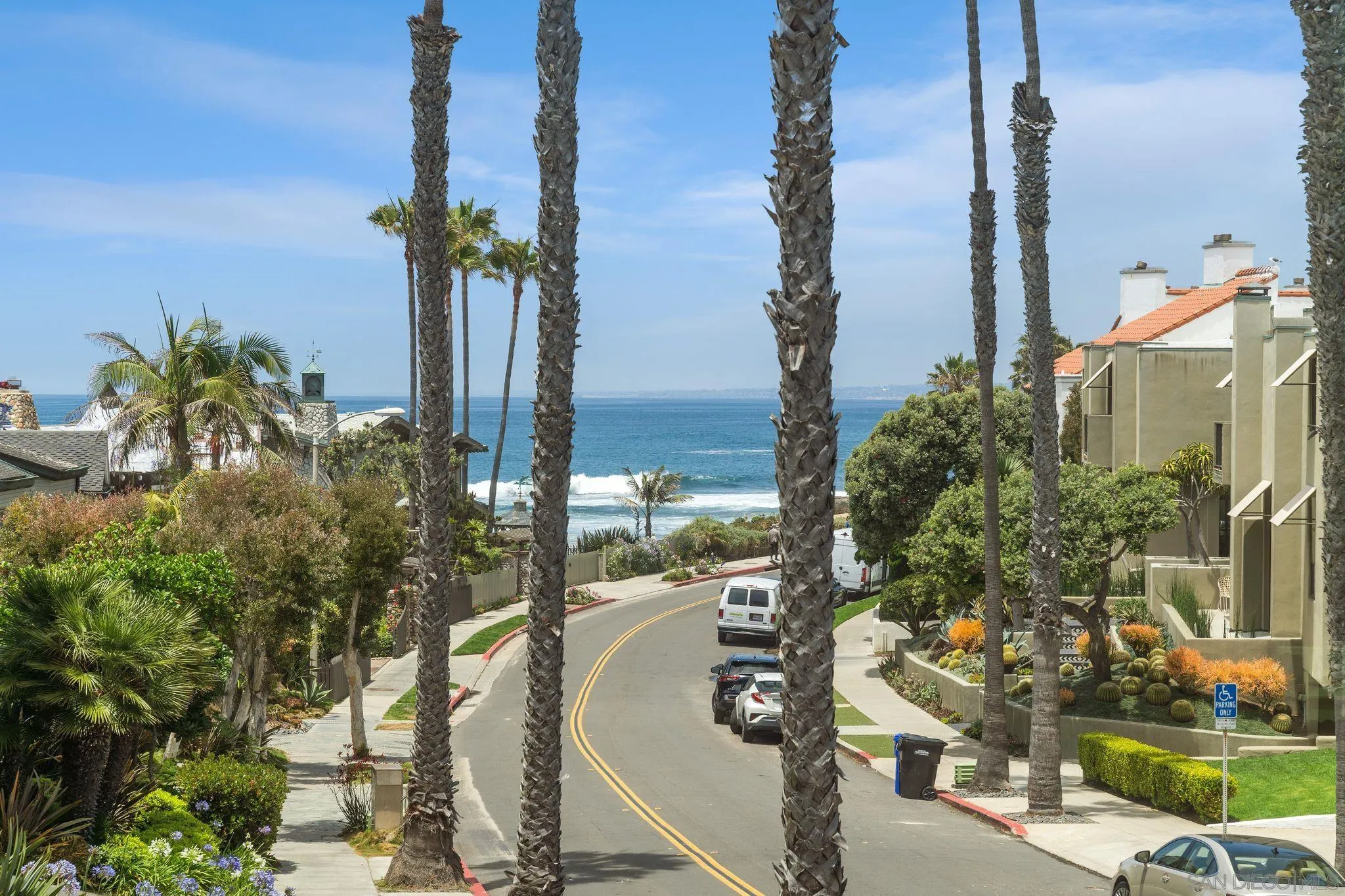 220 Coast Boulevard, Unit 2D La Jolla, CA 92037 - Photo 4 of 35 a view of a city with palm trees