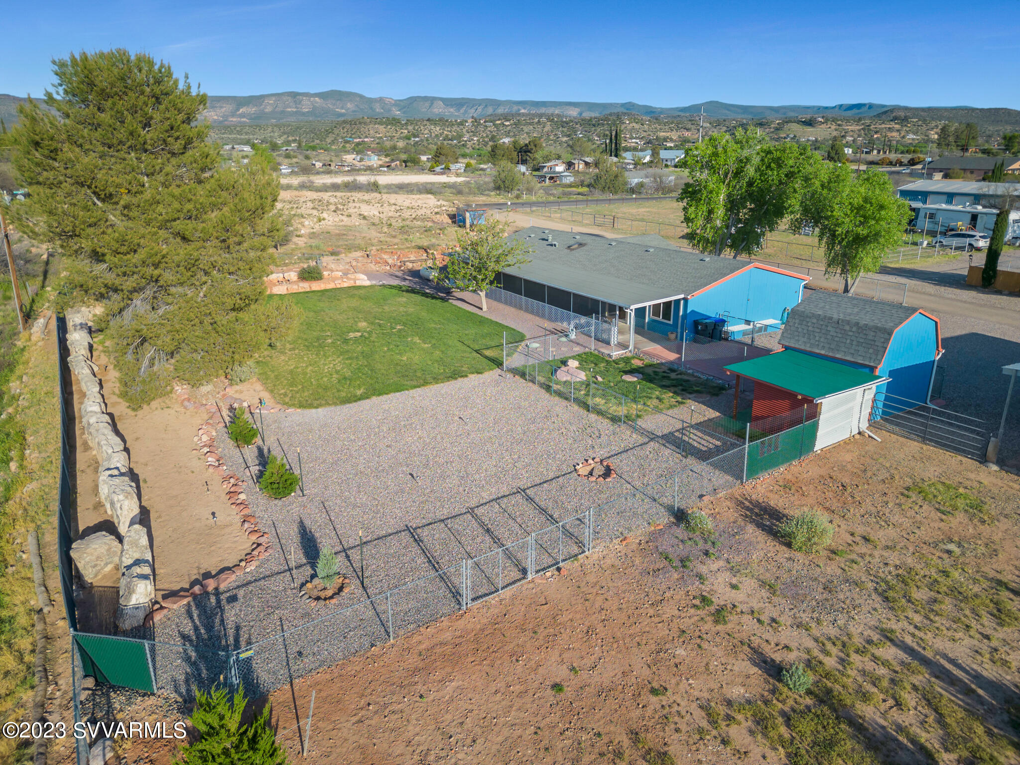 3730 East Beaver Creek Road Rimrock, AZ 86335 - Photo 1 of 49 an aerial view of a house with a ocean view