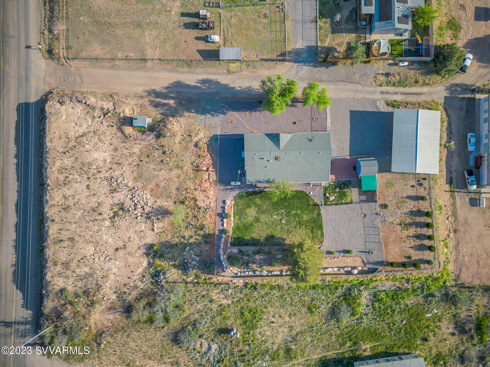 3730 East Beaver Creek Road Rimrock, AZ 86335 - Photo 23 of 49 an aerial view of a house with a yard