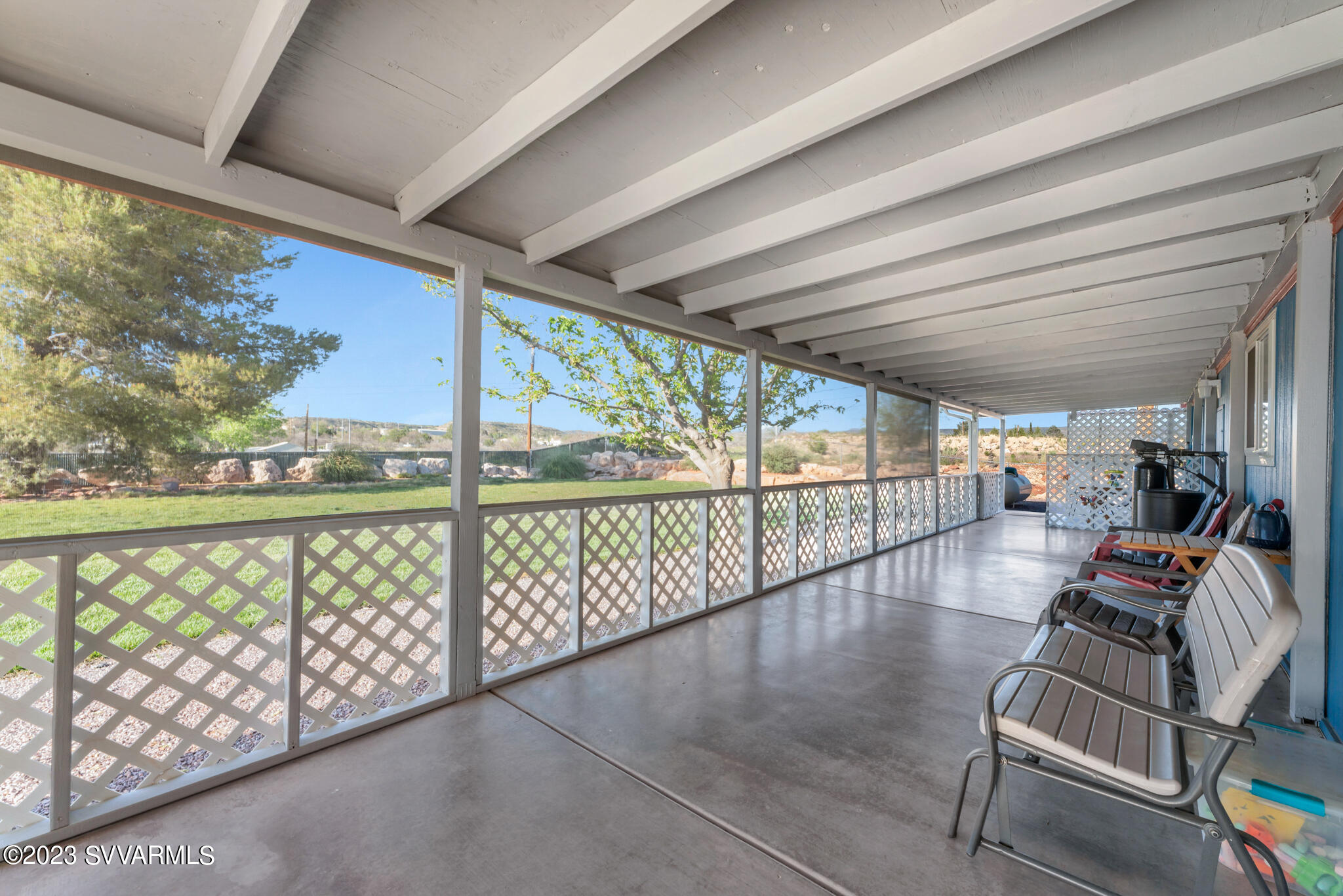 3730 East Beaver Creek Road Rimrock, AZ 86335 - Photo 10 of 49 a view of a porch with furniture