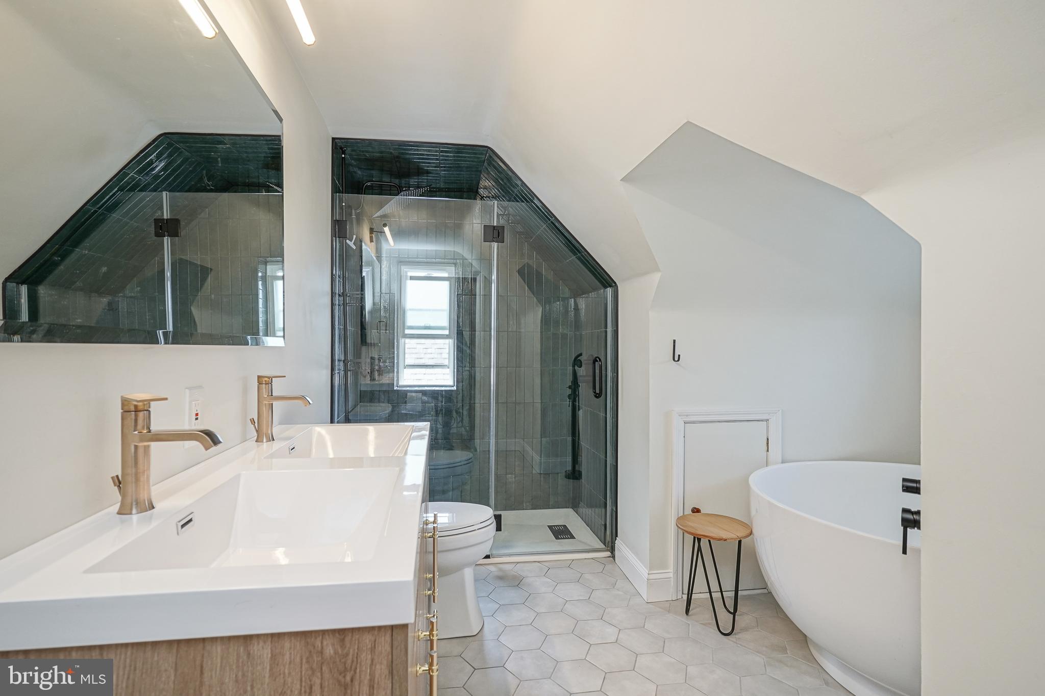 64 Pancoast Boulevard Delran, NJ 08075 - Photo 32 of 45 a bathroom with a sink a toilet and shower