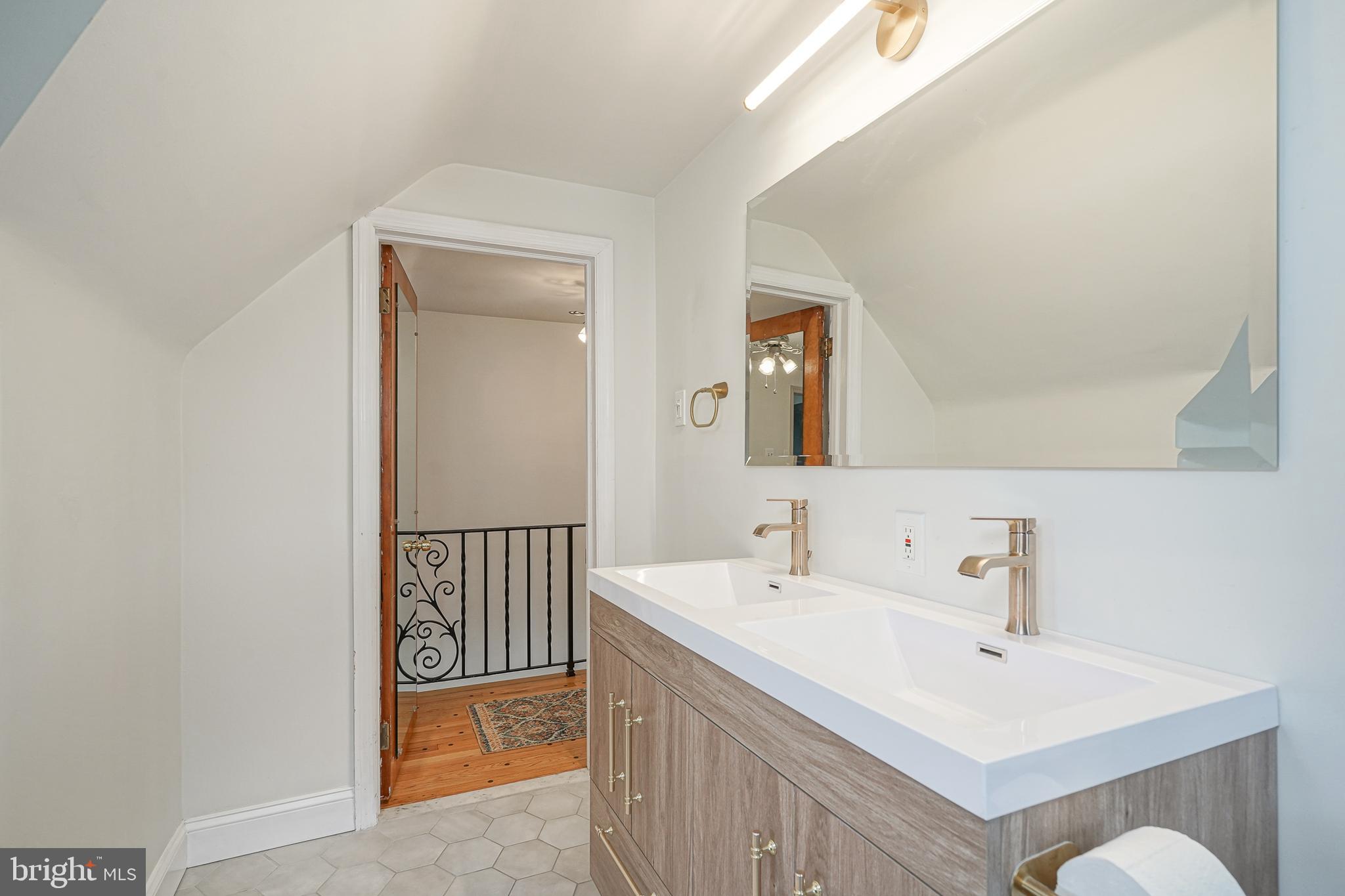 64 Pancoast Boulevard Delran, NJ 08075 - Photo 34 of 45 a bathroom with a sink vanity and a mirror