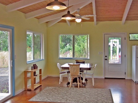 14-4825 La Maloo Road Pahoa, HI 96778 - Photo 9 of 25 a view of a dining room with furniture and chandelier