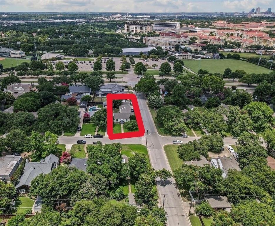 3600 Westcliff Road South Fort Worth, TX 76109 - Photo 6 of 38 an aerial view of city and swimming pool