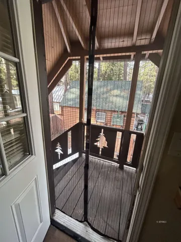 a view of an outdoor space with seating area