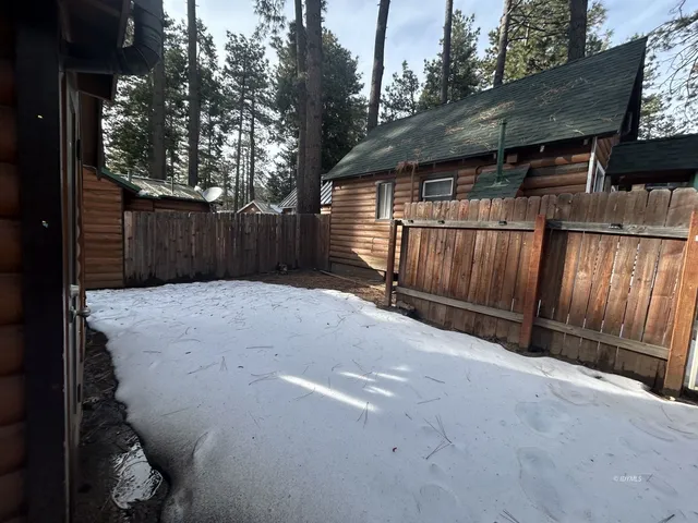 a backyard of a house