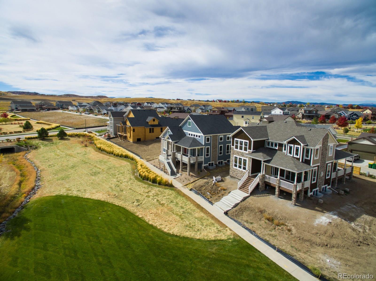 4378 Fell Mist Way Castle Rock, CO 80109 - Photo 4 of 18 an aerial view of a house with a ocean view