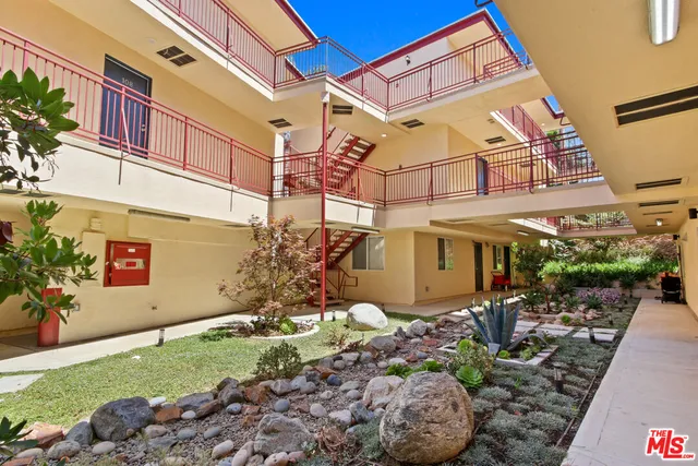 a view of outdoor space with seating