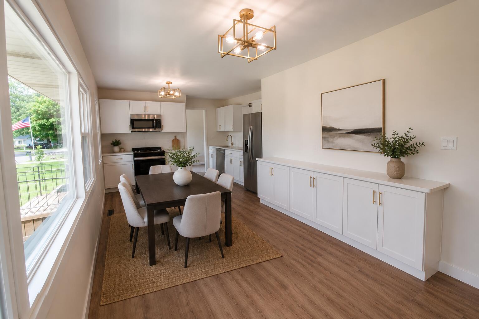 414 Holly Road Michigan City, IN 46360 - Photo 13 of 41 a view of kitchen with breakfast area